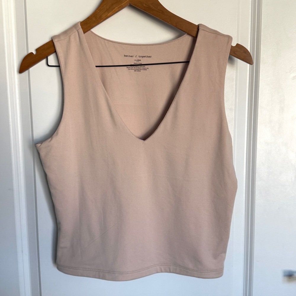 Better / Together Women's Tan V-Neck Camisole Top Size X-Large